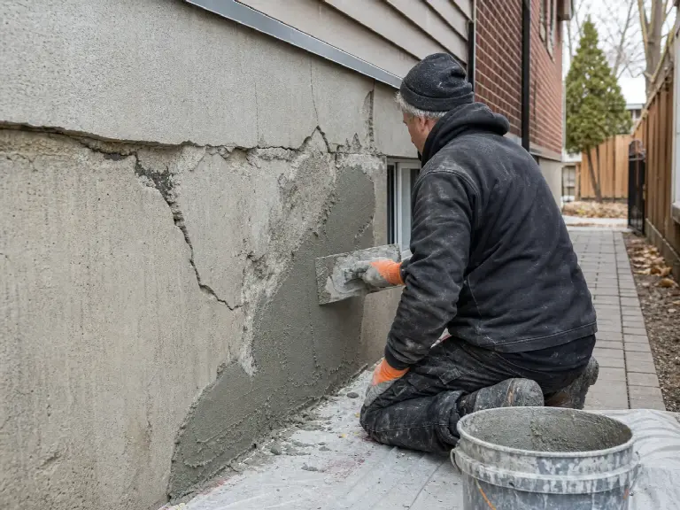 Repair & Parging concrete service by Rocklyn Construction