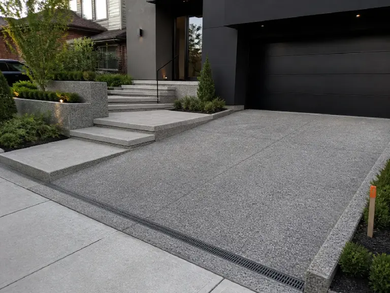 Modern Driveway & Steps project in GTA