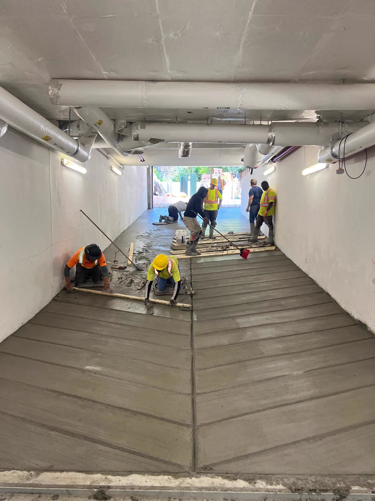 Interior Concrete Ramp Placement project progress photo 1