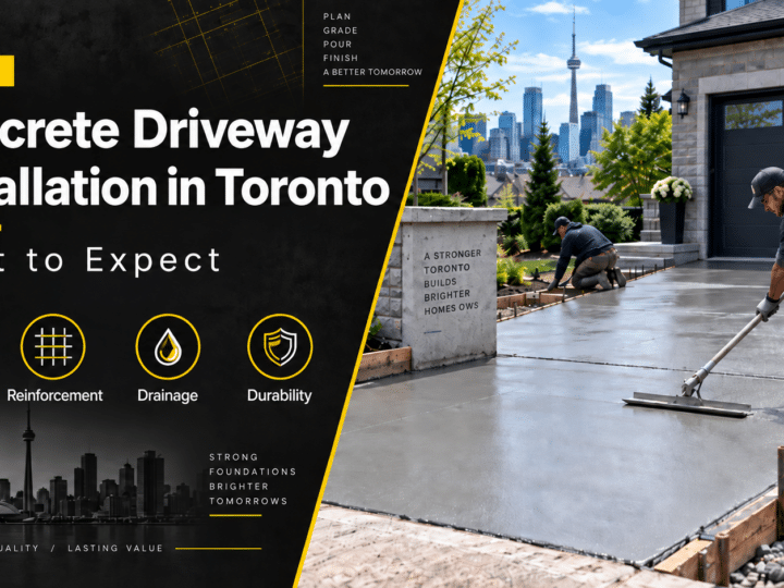 Concrete Driveway Installation in Toronto: What to Expect